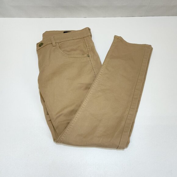 United Colors Of Benetton Solid Slim Fit Jeans Mens 34 Beige 100% Cotton Durable - Picture 3 of 13